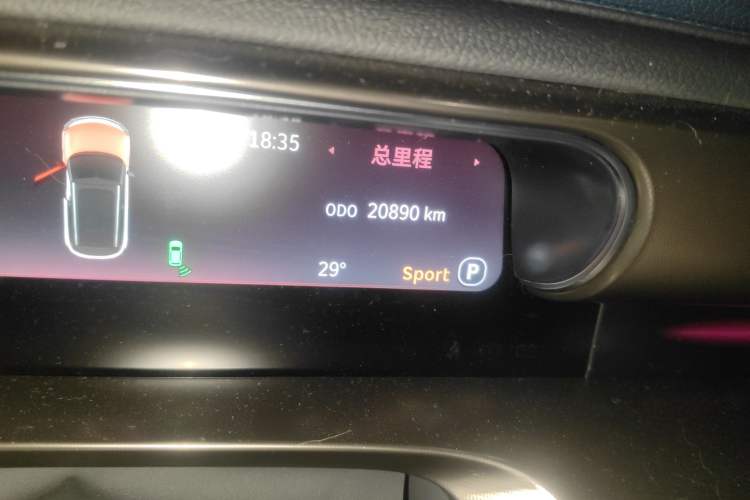 Used smart #1 2022 Pulse Heartbeat Edition Odometer Close Up