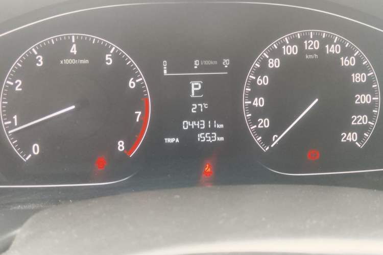 Used Honda Accord 2018 260TURBO Elite Edition China V Odometer Close Up