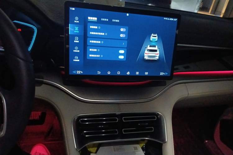 Used BYD Song PLUS New Energy 2021 DM-i 51KM Prestige Model Audio And AC Panel