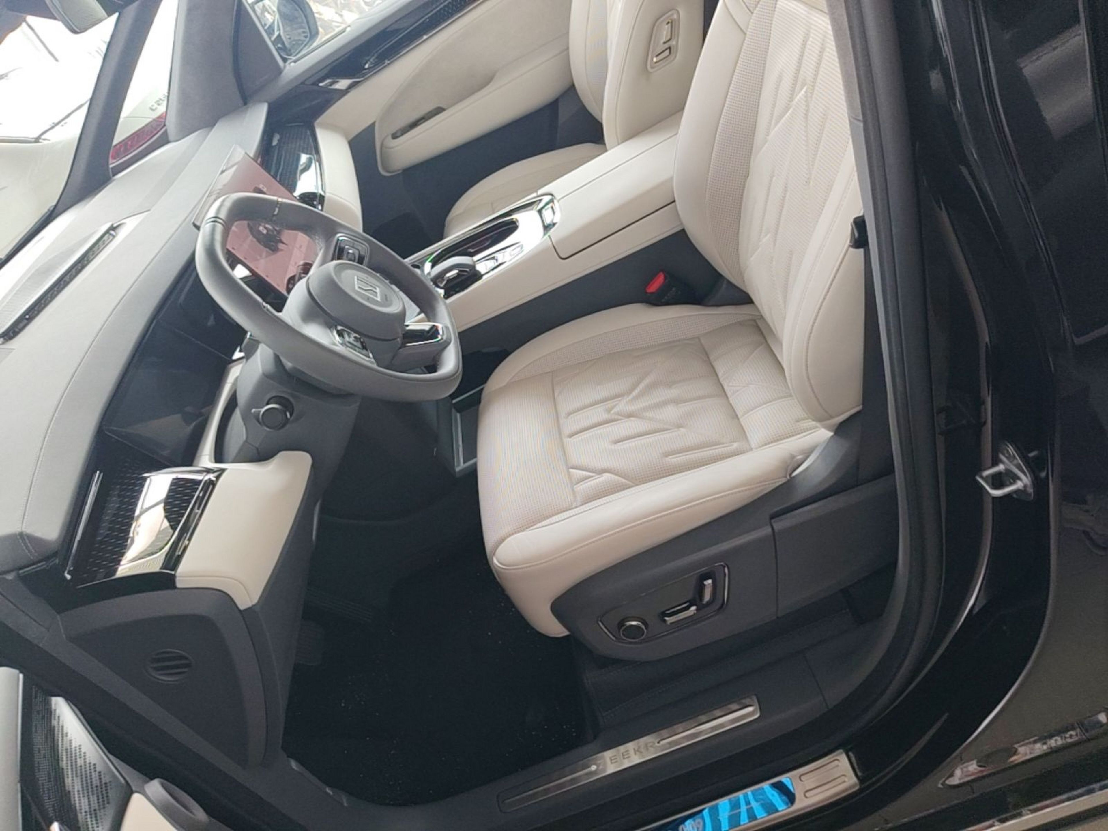 Vordere Reihe im Auto