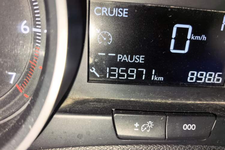 Used Peugeot 408 2015 1.2T Automatic Luxury Edition Odometer Close Up