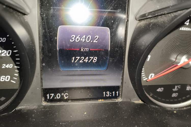 Used Mercedes-Benz C-Class 2017 Restyled C 200 Sport Edition Odometer Close Up