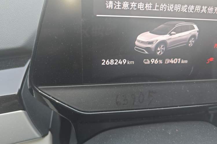 Used Volkswagen ID.6 CROZZ 2022 High-Performance PRIME Edition Odometer Close Up