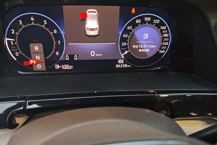 Used Volkswagen Viloran 2022 380TSI Prestige Edition Odometer Close Up