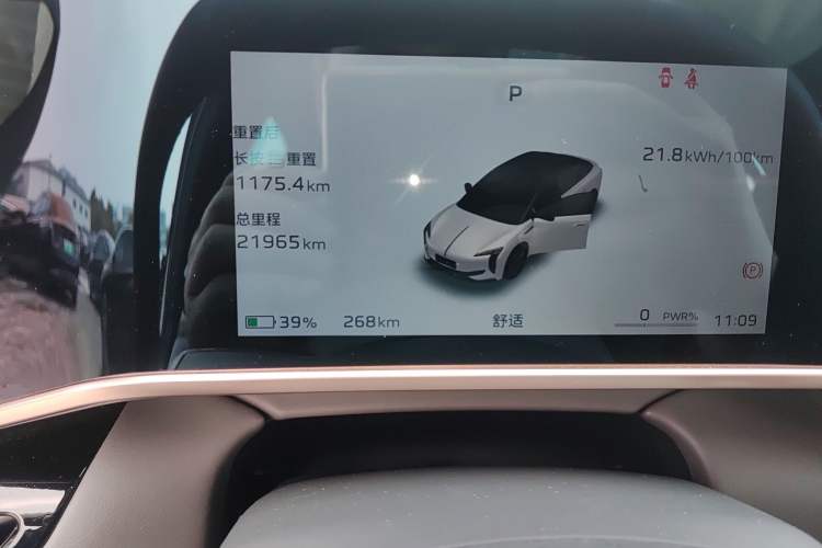 Used Hongqi EH7 2024 690 Pro Odometer Close Up