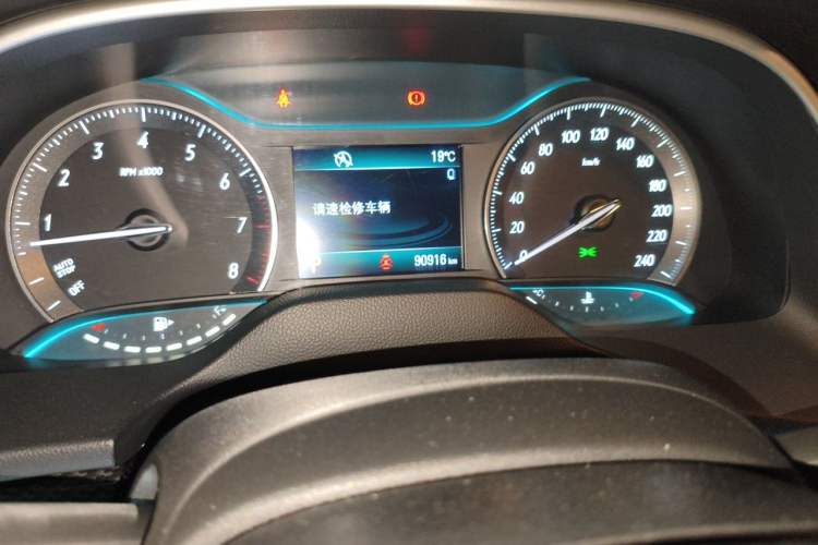 Used Buick GT 2016 18T Dual-Clutch Luxury Model Odometer Close Up