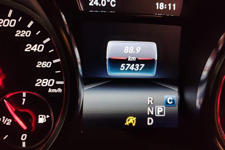 Used Mercedes-Benz GLE Coupe AMG 2017 AMG GLE 43 4MATIC Coupe SUV Odometer Close Up