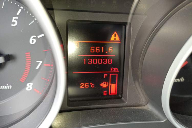 Used Mitsubishi ASX 2013 2.0L Manual Two-Wheel Drive Comfort Edition Odometer Close Up