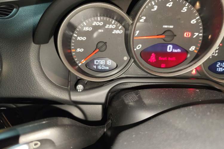 Used Porsche Cayman 2012 Cayman Black Edition 2.9L Odometer Close Up