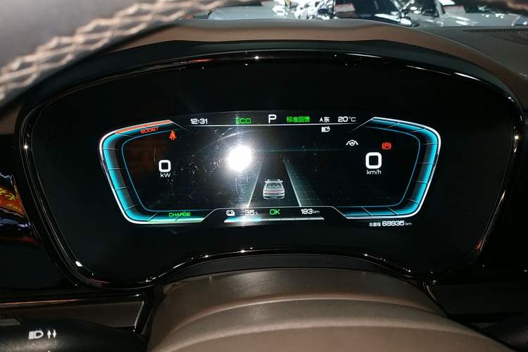 Used BYD Han 2020 EV Long-Range Luxury Model Instrument Cluster