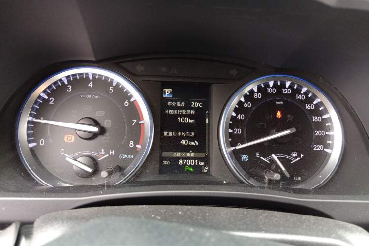 Used Toyota Highlander 2021 2.0T Four-Wheel Drive Luxury Edition 7 Seats Instrument Cluster