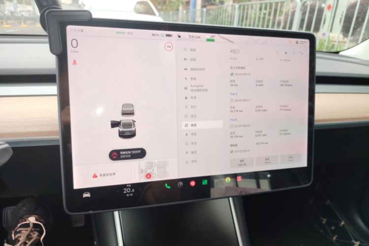 Used Tesla Model 3 2019 Standard Range Rear-Drive Upgraded Version Audio And AC Panel