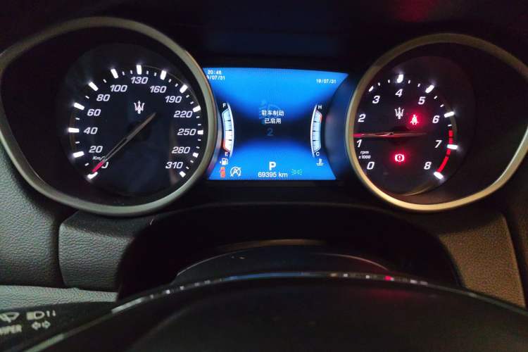 Used Maserati Ghibli 2018 Revised Version 3.0T Standard Edition Odometer Close Up