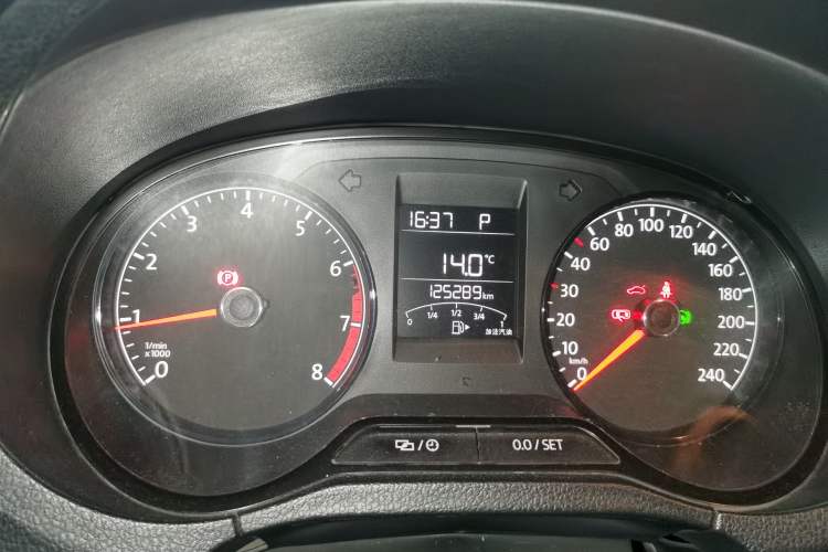 Used Volkswagen Polo 2016 1.4L Automatic Trendy Model Odometer Close Up