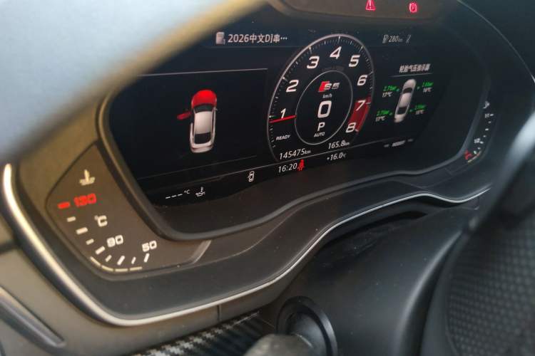 Used Audi A5 2017 Sportback 45 TFSI quattro Sport Model Odometer Close Up