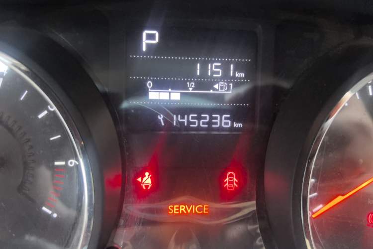 Used Citroen C3-XR 2015 1.6THP Automatic Pioneer Model Odometer Close Up