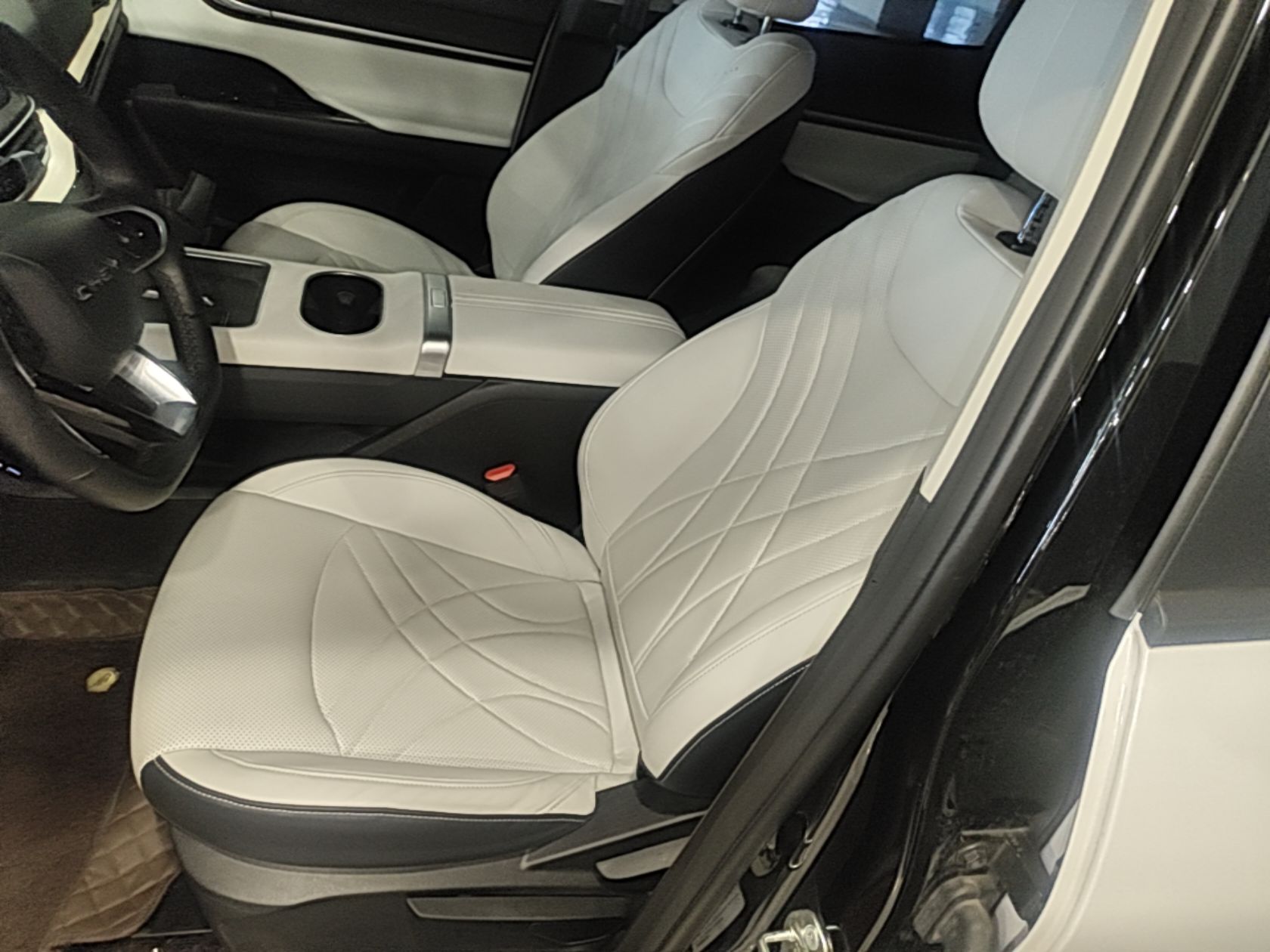 Vordere Reihe im Auto