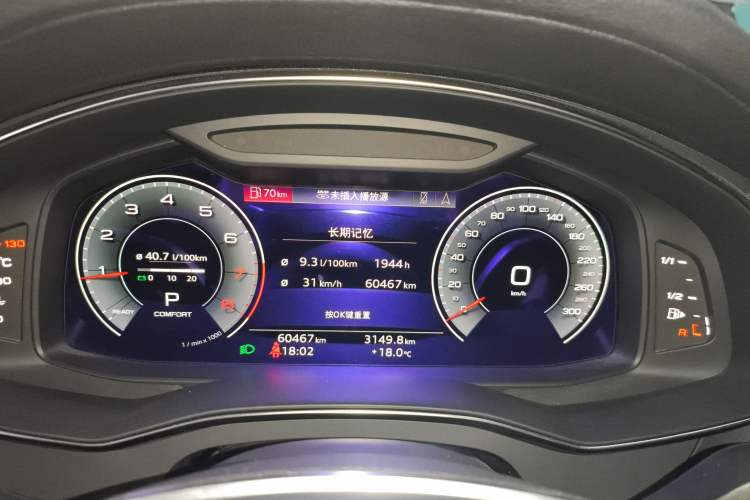 Used Audi A6L 2022 40 TFSI Luxury Dynamic Model Instrument Cluster