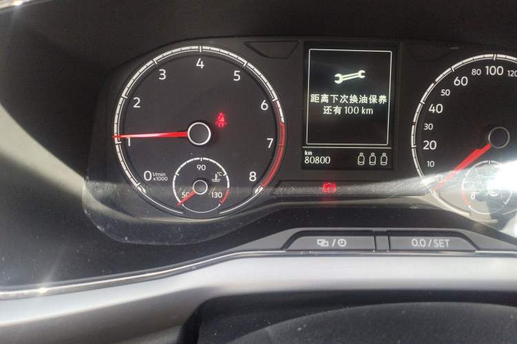 Used Volkswagen T-Cross 2019 1.5L Automatic Comfort Edition Odometer Close Up