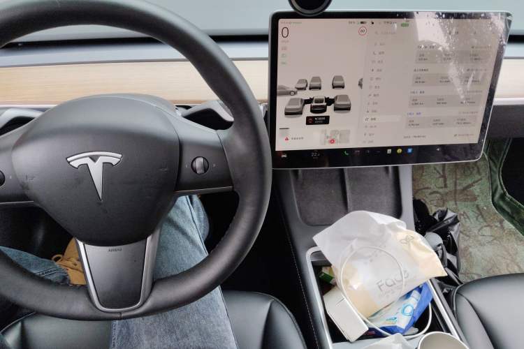 Used Tesla Model 3 2021 Revised Version II – Performance High-Performance All-Wheel-Drive Edition Audio And AC Panel