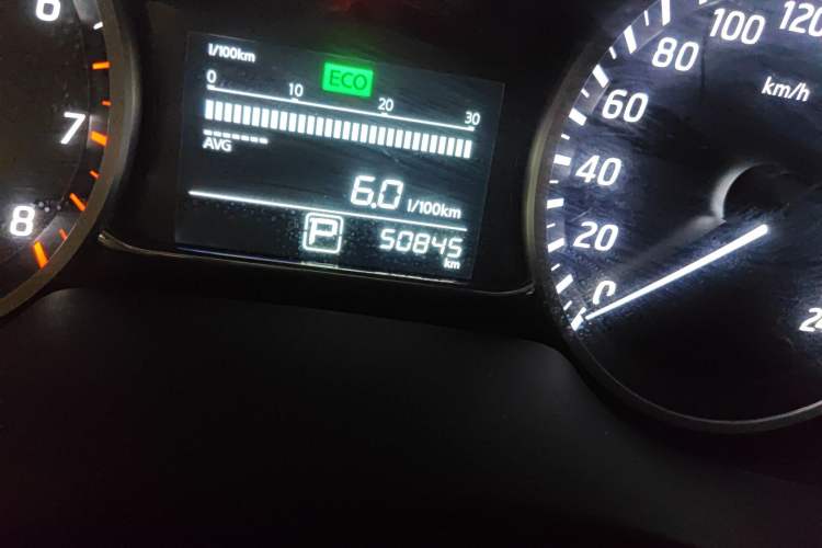 Used Nissan Sylphy 2019 Classic 1.6XE CVT Comfort Edition Odometer Close Up