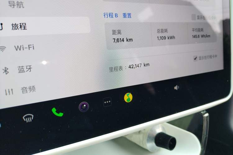 Used Tesla Model 3 2022 Rear-Wheel-Drive Version Odometer Close Up