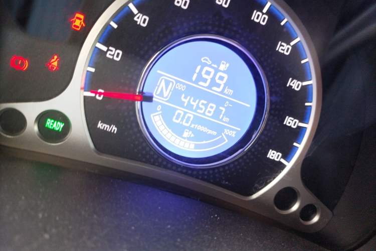 Used CHANGAN Benni E-Star 2021 National Edition Xin Yue Version Lithium Iron Phosphate (31.86 kWh) Odometer Close Up