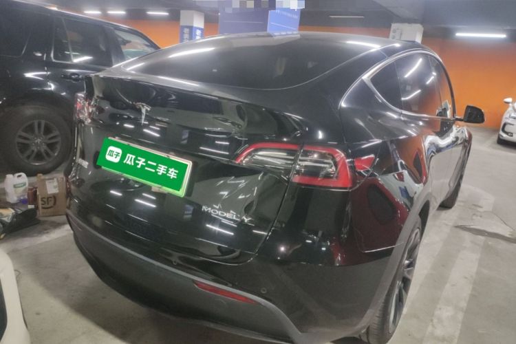 Used Tesla Model Y 2022 Revised Version Long-Range All-Wheel Drive Rear Right 45 Deg
