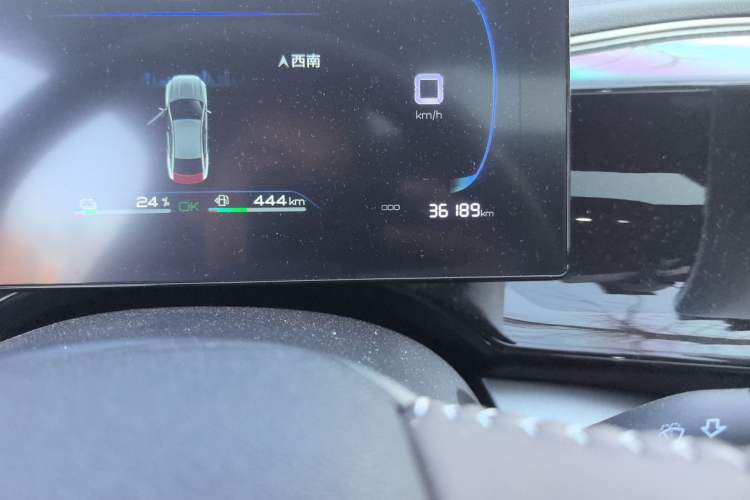 Used BYD Qin PLUS 2023 Champion Edition DM-i 55KM Superior Model Odometer Close Up