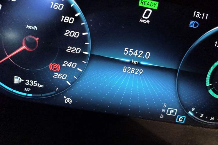 Used Mercedes-Benz C-Class 2019 C 260 L Sport Edition Odometer Close Up