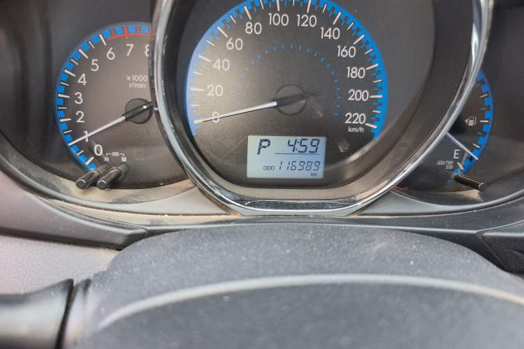 Used Toyota Vios 2017 1.5L CVT Innovation Edition Odometer Close Up