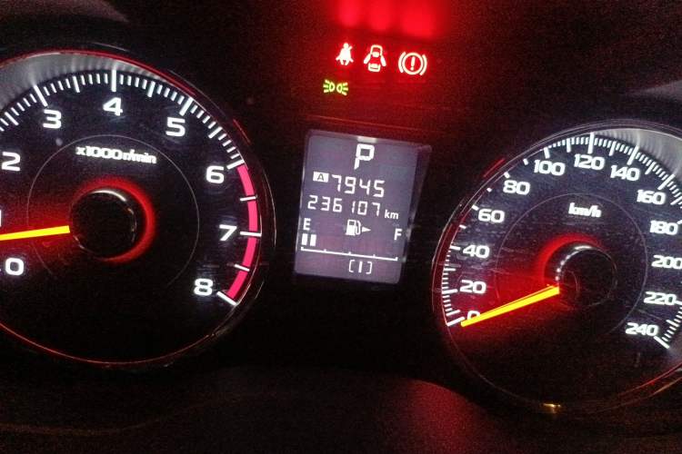 Used Subaru Forester 2013 2.0T Automatic Prestige Navigation Edition Odometer Close Up