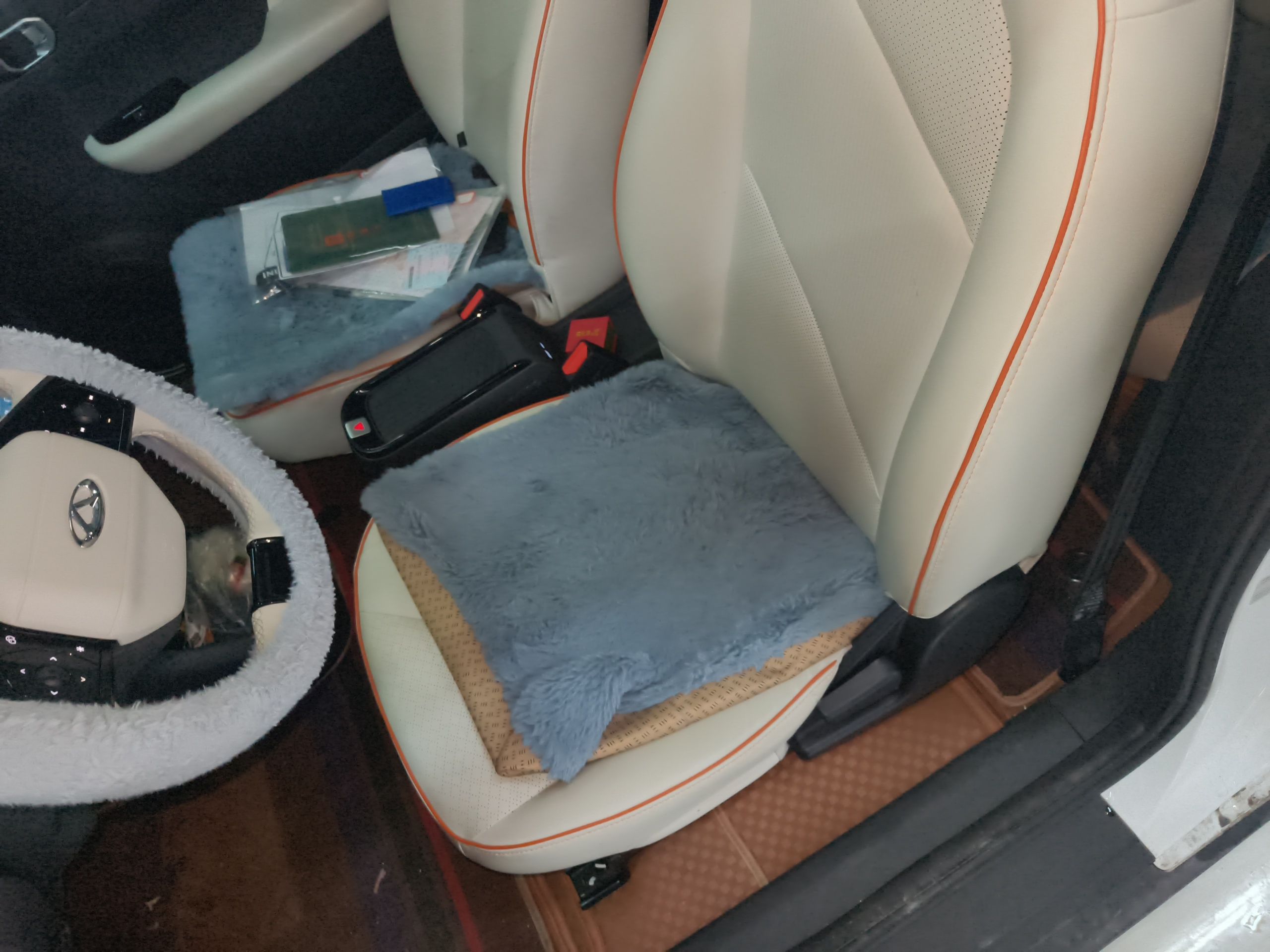 Переднее сиденье в автомобиле