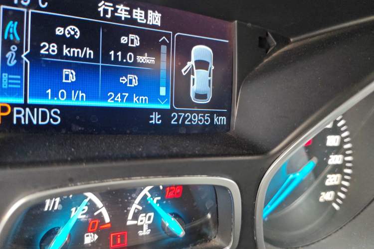 Used Ford Kuga 2013 2.0L GTDi Four-Wheel-Drive Sport Model Odometer Close Up