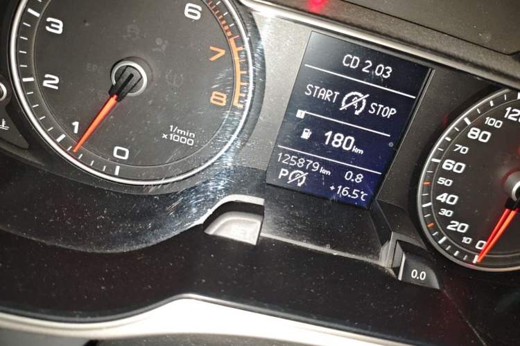 Used Audi A4L 2016 35 TFSI Collector's Edition Automatic Standard Model Odometer Close Up