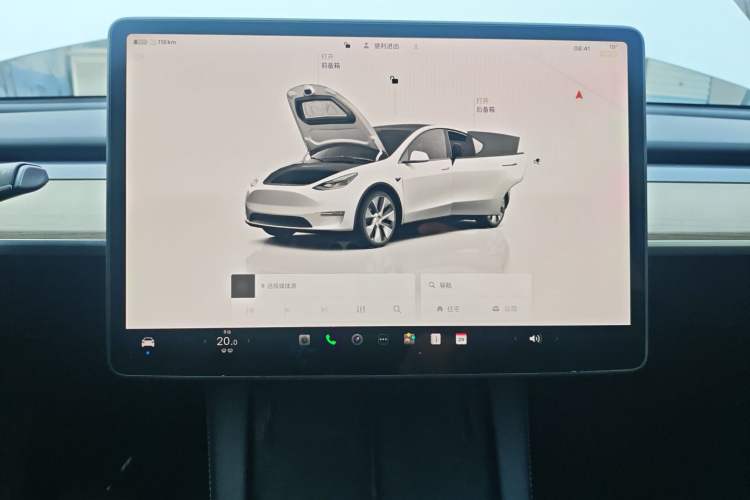 Used Tesla Model Y 2022 Revised Version Rear-Wheel Drive Audio And AC Panel