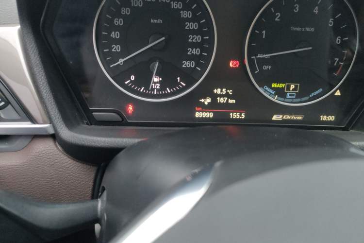 Used BMW X1 New Energy 2018 xDrive25Le Luxury Model Odometer Close Up