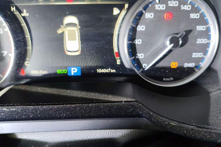 Used GAC Trumpchi GS8 2017 320T Two-Wheel Drive Luxury Smart Connectivity Version (7 Seats) Odometer Close Up