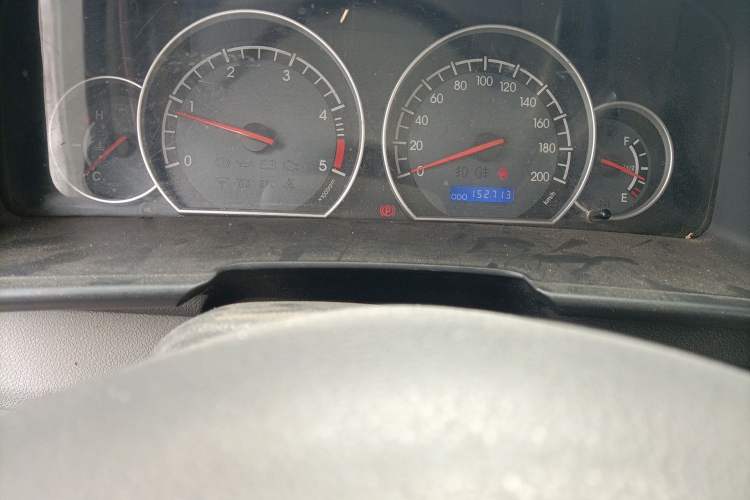 Used JAC Group Sunray 2013 1.9T 4-Series Star Express Odometer Close Up