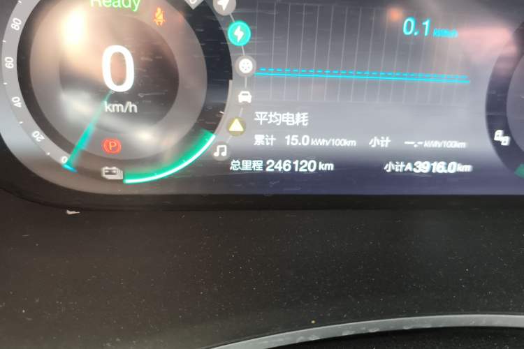 Used BAIC Beijing EU5 2018 R500 Smart Edition Odometer Close Up