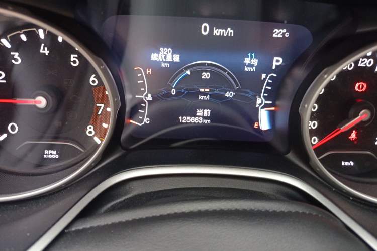 Used Jeep Compass 2017 200T Automatic Family Edition Odometer Close Up