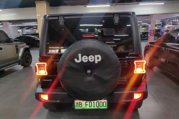 Used Jeep Wrangler New Energy 2021 Four-Door 2.0T 4xe Sahara Rear