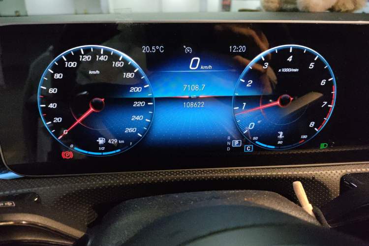 Used Mercedes-Benz A-Class 2020 Restyled A 200 L Sport Sedan Fashion Version Odometer Close Up