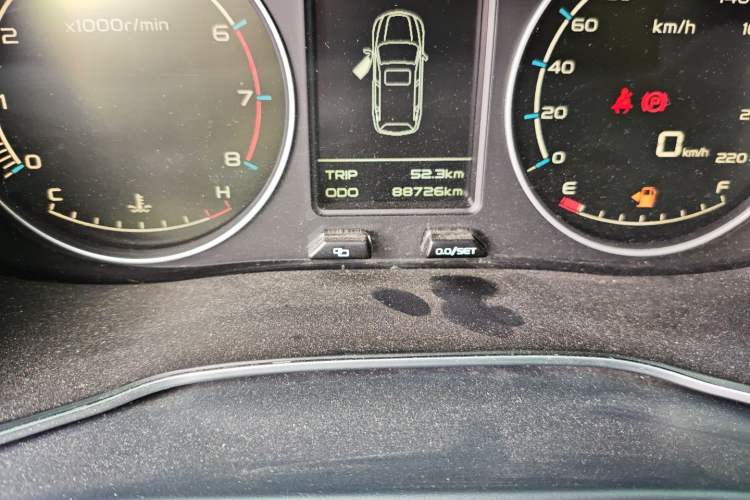 Used Geely Auto Vision X6 2016 1.8L Manual Luxury Model Odometer Close Up