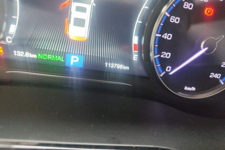 Used GAC Trumpchi M8 2020 Flagship 390T Navigation Model Odometer Close Up