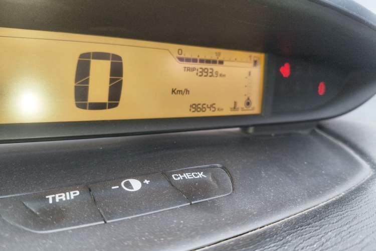 Used Citroen C-Quatre 2011 Sedan 1.6L Manual Fashion Edition Odometer Close Up