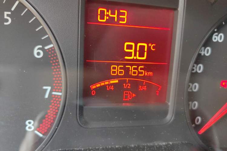 Used Volkswagen Polo 2013 1.4L Manual Fashion Edition Odometer Close Up