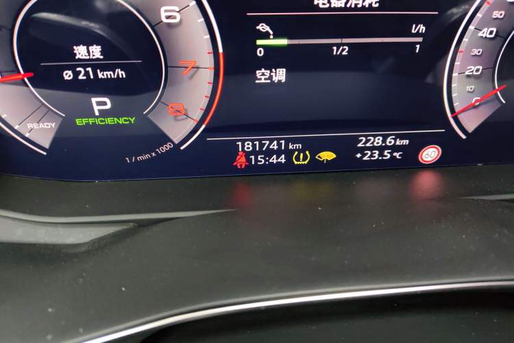 Used Audi A6L 2020 45 TFSI Prestige Dynamic Edition Odometer Close Up