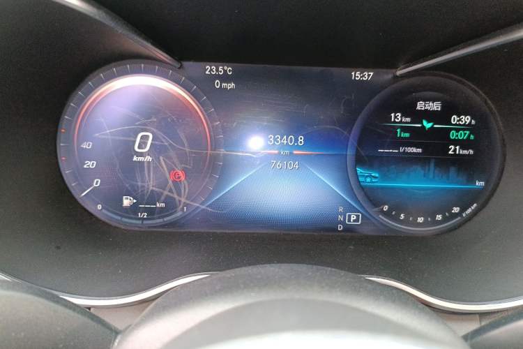 Used Mercedes-Benz C-Class 2019 Restyled C 260 L Sport Edition Odometer Close Up