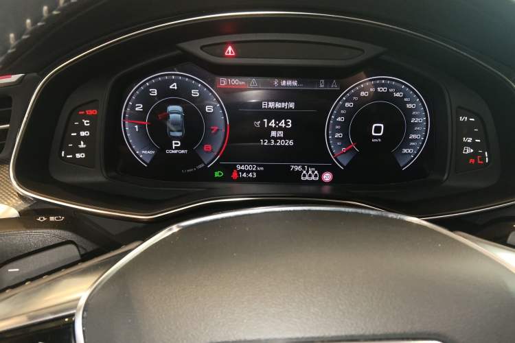 Used Audi A6L 2020 40 TFSI Luxury Dynamic Edition Odometer Close Up